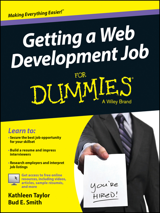 Title details for Getting a Web Development Job For Dummies by Kathleen Taylor - Available